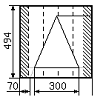 Calculation of material for saddle roof.