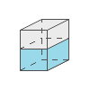 Berekening van het volume van de vloeistof in een rechthoekige container.