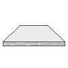 Berechnung von Materialien für Beton Platte. (3D)
