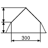 套間屋頂材料的計算。
