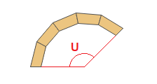 Calculadora para calcular espacios en blanco para hacer un arco.