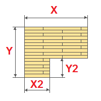 Calculation of the terrace boards