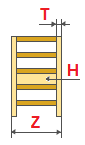 Výpočet rebríky na bowstrings