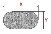 Calculadora de piedra machacada, grava, arena, cálculo de su tamaño en el montón
