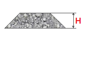 Beregning af mængden af grus, knust sten, sand på bunke